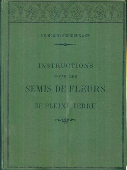 Instructions pour les semis de fleures en plein terre - copertina