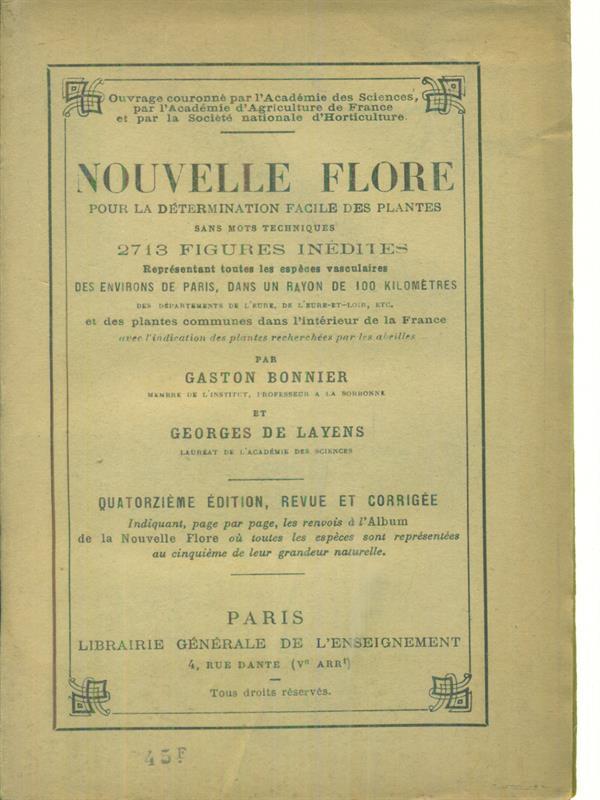 Nouvelle flore