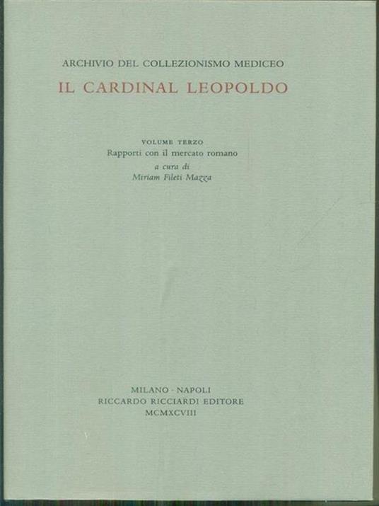 Il cardinal Leopoldo 5vv - copertina