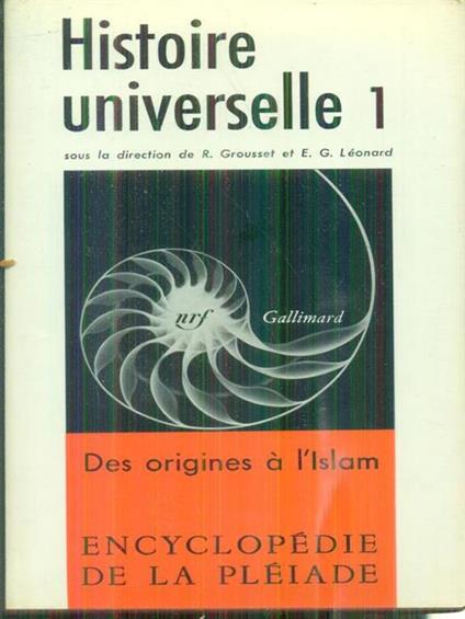 Histoire universelle 1 - copertina