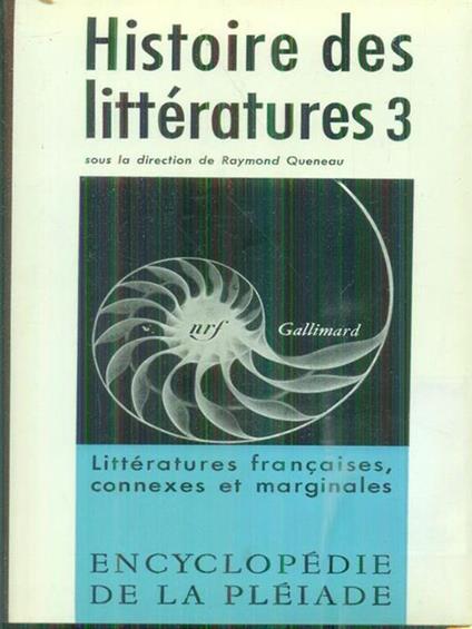 Histoire des litteratures 3 - copertina