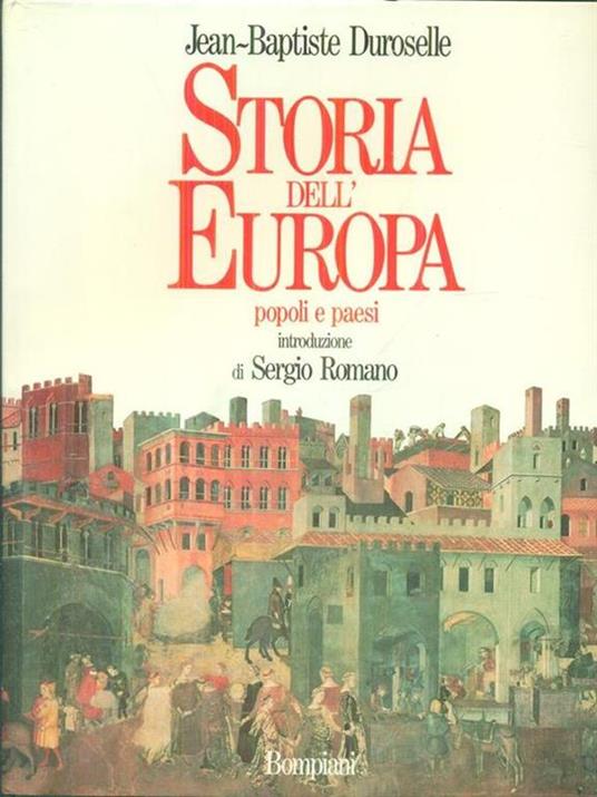 Storia dell'Europa - J. Baptiste Duroselle - copertina