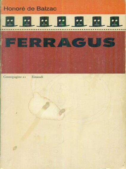 Ferragus - Honoré de Balzac - copertina