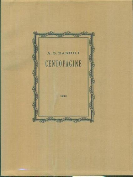 Centopagine - Anton G. Barrili - copertina