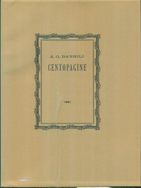 Centopagine - Anton G. Barrili - copertina