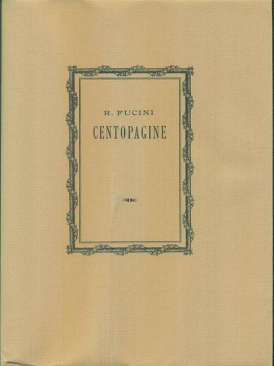 Centopagine - Renato Fucini - copertina