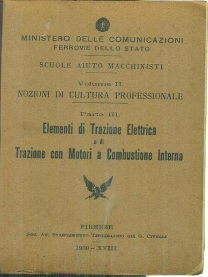 Elementi di trazione elettrica e di trazione con motori a combustione interna - copertina