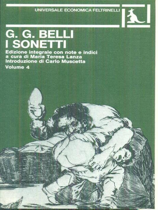 Sonetti 4vv - Gioachino Belli - copertina