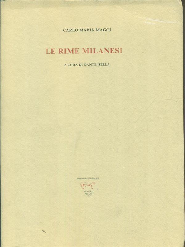 Le rime milanesi