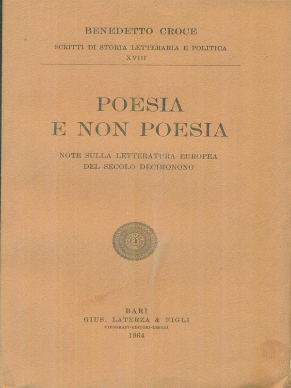 Poesia e non poesia