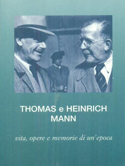 Thomas e Heinrich Mann - copertina
