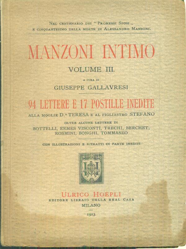 Manzoni intimo 3vv
