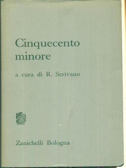 Cinquecento minore - Riccardo Scrivano - copertina