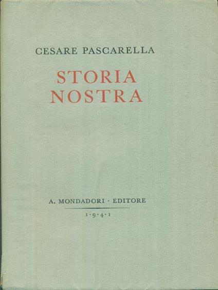 Storia nostra - Cesare Pascarella - copertina