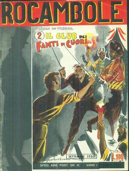 Rocambole n. 2/settembre 1955 - Ponson Du Terrail - copertina