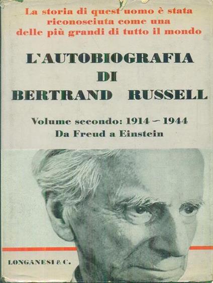 L' autobiografia vol. II: 1914-1944 - Bertrand Russell - copertina
