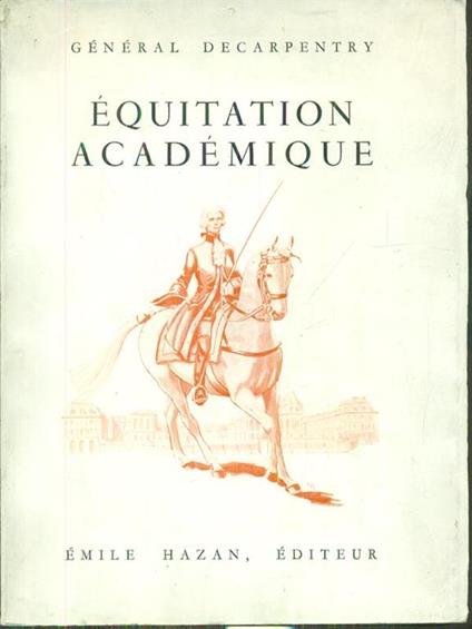 Equitation academique. - copertina
