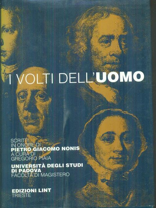 I volti dell'uomo - Gregorio Piaia - copertina