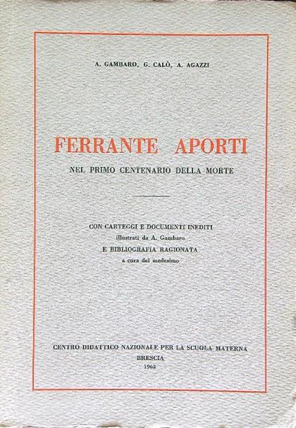 Ferrante Aporti - copertina