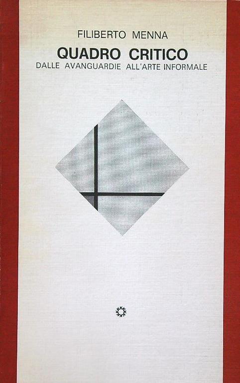 Quadro critico - Filiberto Menna - copertina