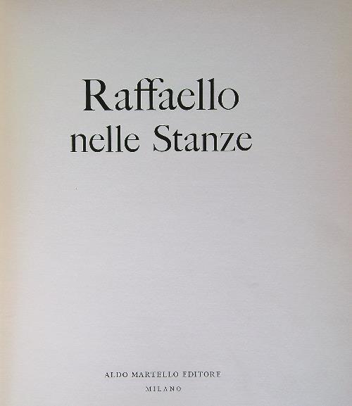 Raffaello nelle stanze