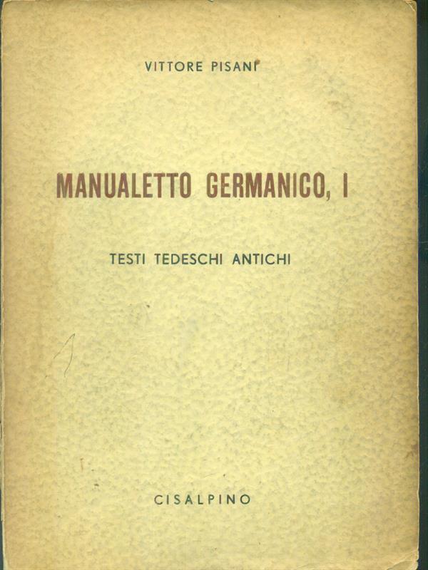 Manualetto germanico I