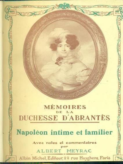 Memoires de la duchesse d'Abrantes 4vv - Albert Meyrac - copertina