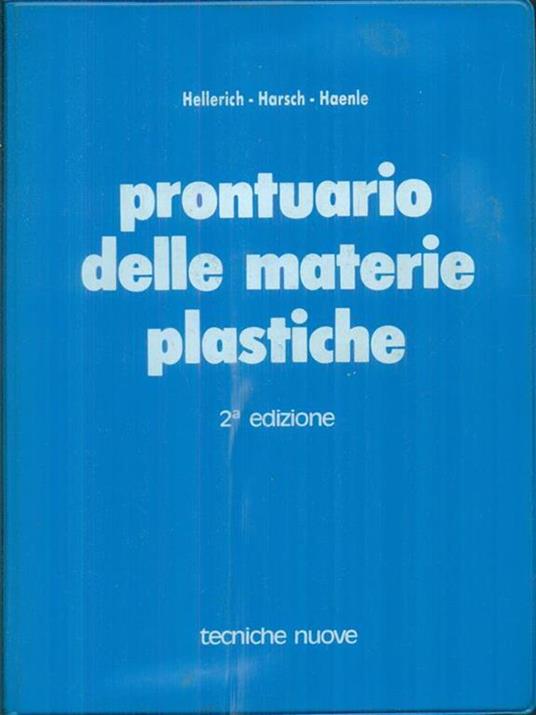 Prontuario delle materie plastiche - copertina