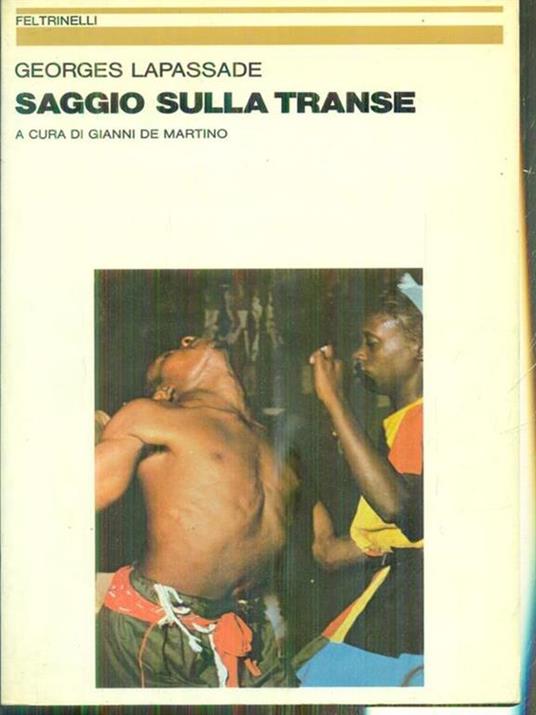 Saggio sulla transe - Georges Lapassade - copertina