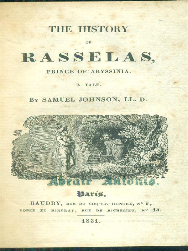 The history of Rasselas