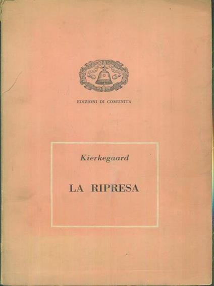 La ripresa - Sören Kierkegaard - copertina