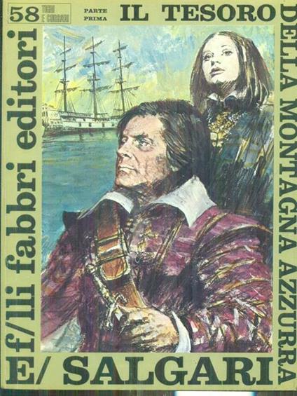 Il tesoro della montagna azzurra 2 vv - Emilio Salgari - copertina
