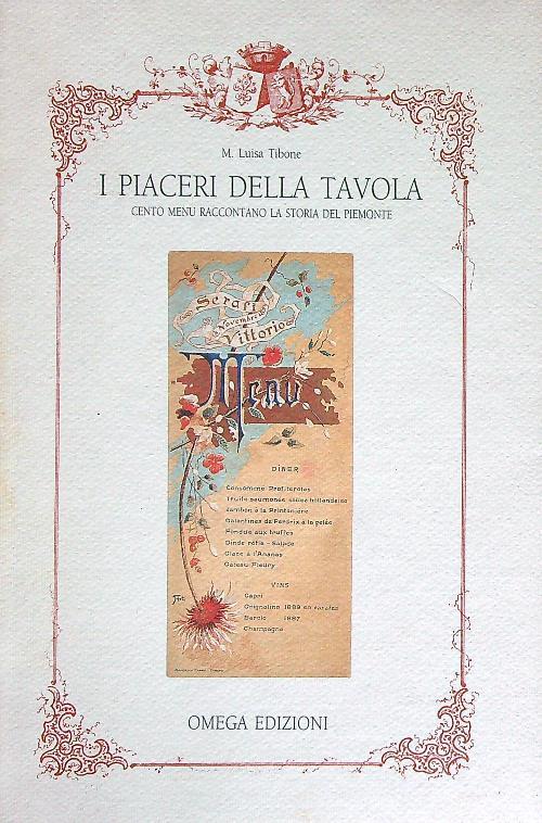 I piaceri della tavola - M. Luisa Tibone - copertina