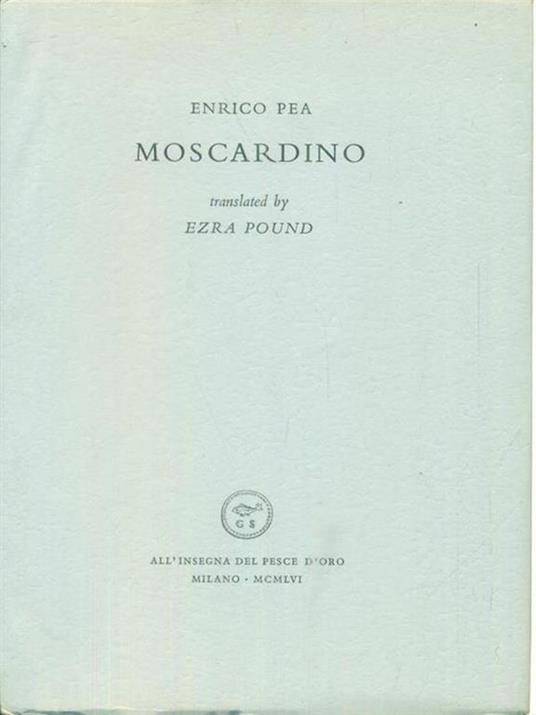 Moscardino - Enrico Pea - copertina