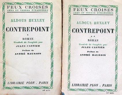 Contrepoint 2 voll. - Aldous Huxley - copertina