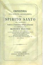 Cronistoria della veneranda arciconfraternita dello Spirito Santo in Torino