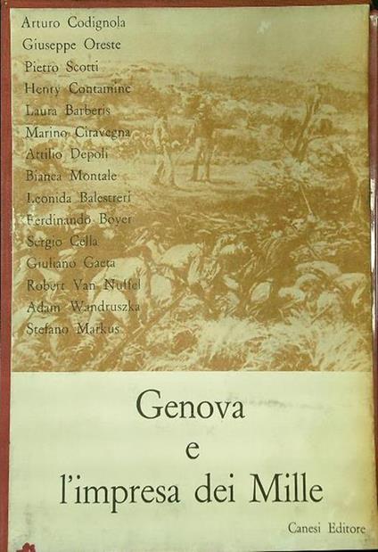 Genova e l'impresa dei Mille 2vv - copertina