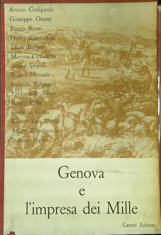 Genova e l'impresa dei Mille 2vv - copertina