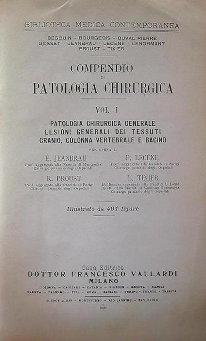 Compendio di patologia chirurgica 4 voll. - copertina