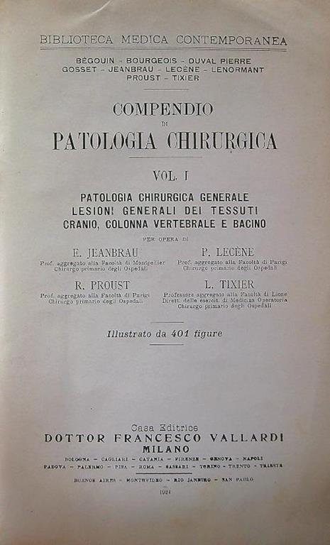 Compendio di patologia chirurgica 4 voll. - copertina