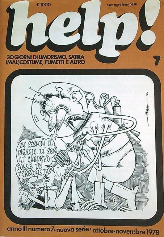 Help n. 7 ottobre/novembre 1978 - Emilio Isca - copertina