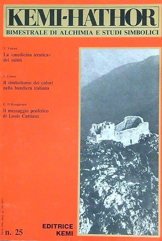 Kemi-Hathor. Bimestrale di Alchimia e studi simbolici n. 25 - copertina