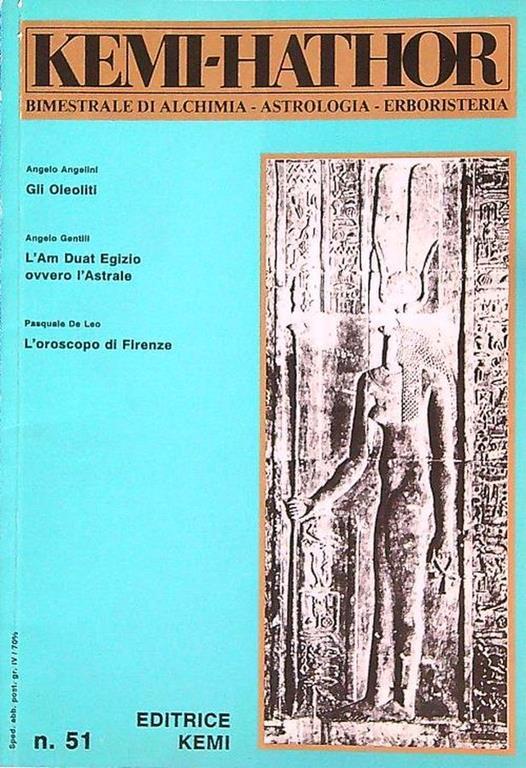 Kemi-Hathor. Bimestrale di Alchimia Astrologia Erboristeria n. 51 - copertina