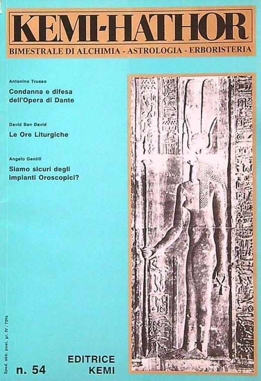 Kemi-Hathor. Bimestrale di Alchimia Astrologia Erboristeria n. 54 - copertina