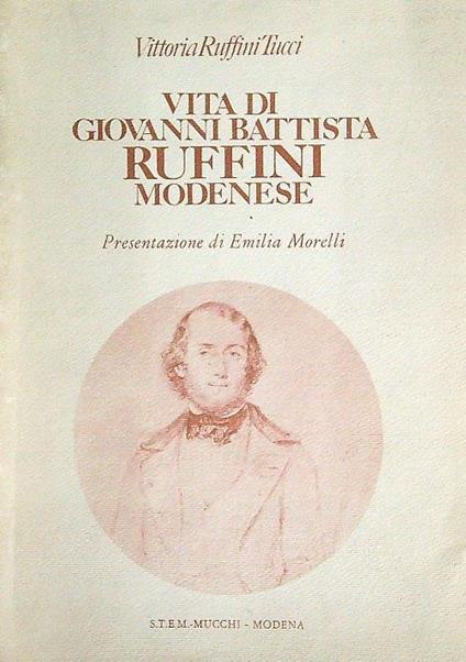 Vita di Giovanni Battista Ruffini Modenese - copertina