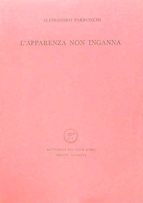L' apparenza non inganna