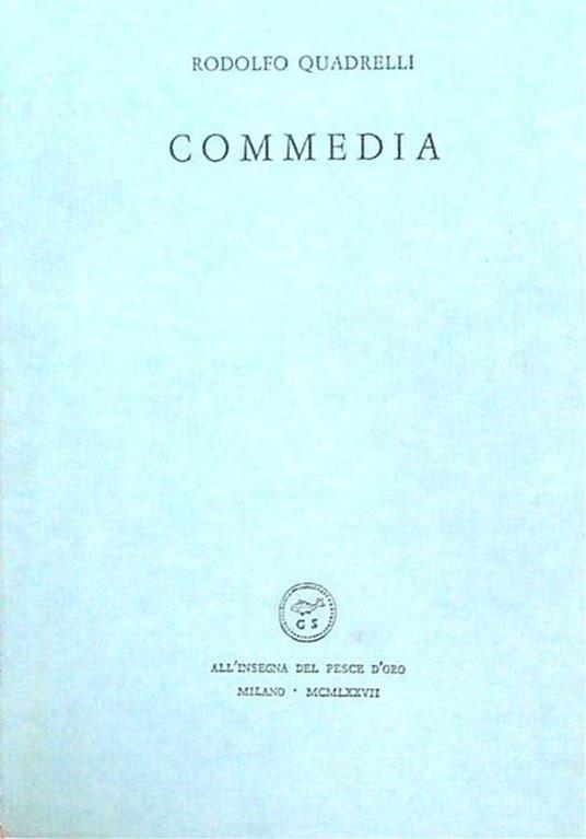 Commedia - Rodolfo Quadrelli - copertina