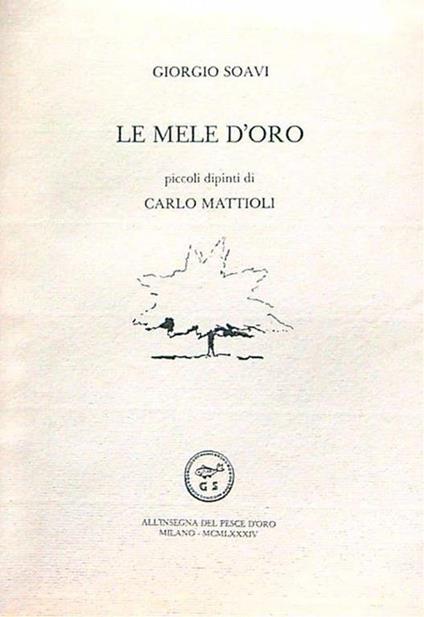 Le mele d'oro - Giorgio Soavi - copertina