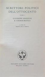 Scrittori politici dell'Ottocento tomo 1 Giuseppe Mazzini e i democratici