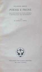 Giuseppe Parini Poesie e Prose